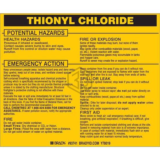 93741 - Brady Corporation - Labels, Stickers, Decals - Preprinted