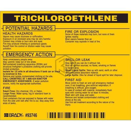 93746 - Brady Corporation - Labels, Stickers, Decals - Preprinted