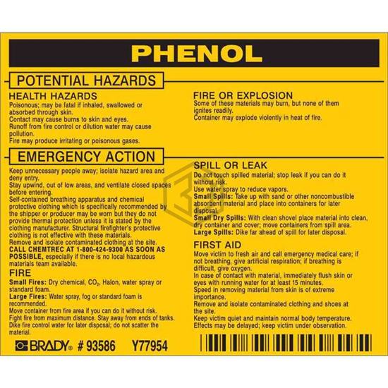 93586 - Brady Corporation - Labels, Stickers, Decals - Preprinted