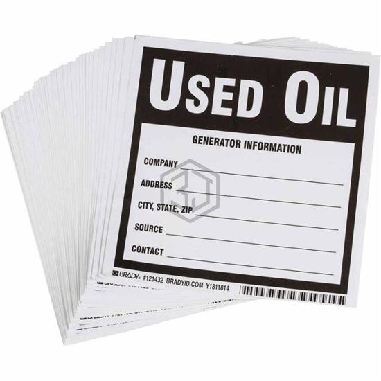 121432 - Brady Corporation - Labels, Stickers, Decals - Preprinted