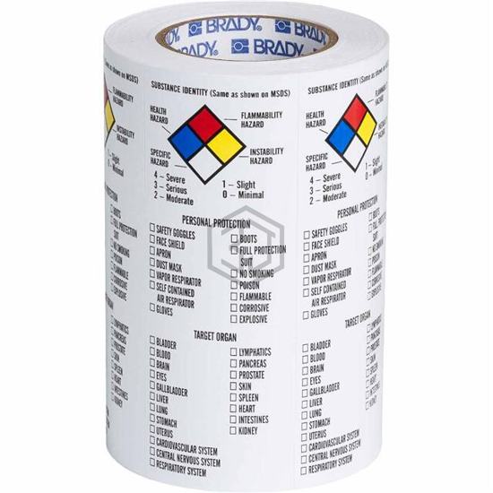 121162 - Brady Corporation - Labels, Stickers, Decals - Preprinted