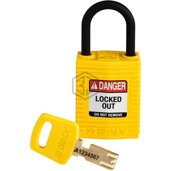 CPT-YLW-25PL-KD - Brady Corporation - Lockouts, Padlocks