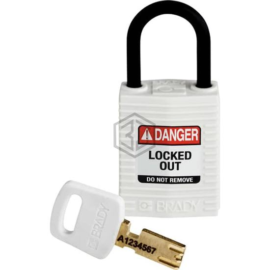 CPT-WHT-25PL-KD - Brady Corporation - Lockouts, Padlocks