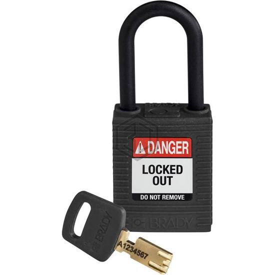 NYL-BLK-38PL-KD - Brady Corporation - Lockouts, Padlocks