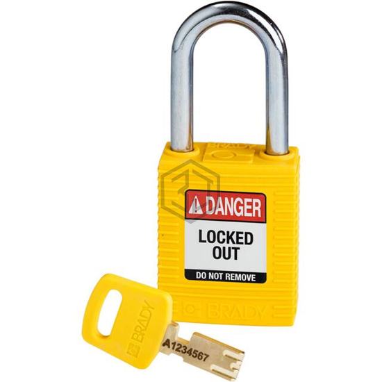 NYL-YLW-38ST-KD - Brady Corporation - Lockouts, Padlocks