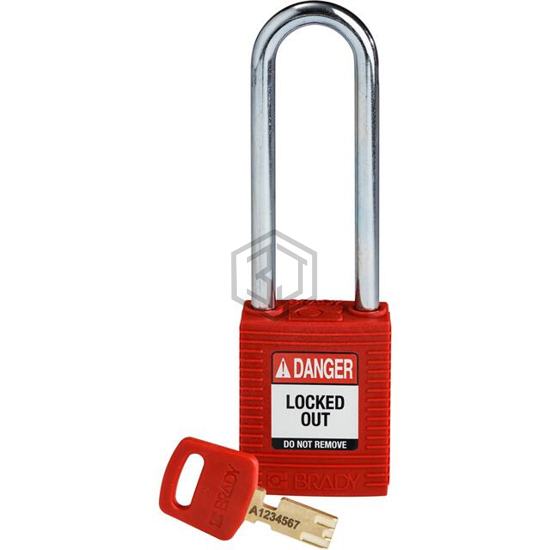 NYL-RED-76ST-KD - Brady Corporation - Lockouts, Padlocks