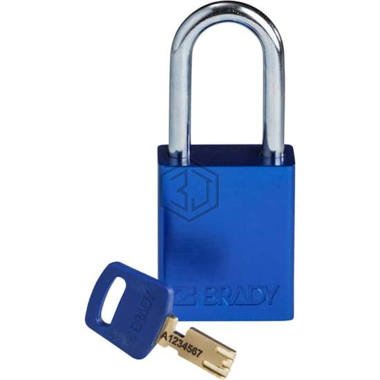 ALU-BLU-38ST-KD - Brady Corporation - Lockouts, Padlocks