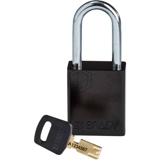 ALU-BLK-38ST-KD - Brady Corporation - Lockouts, Padlocks