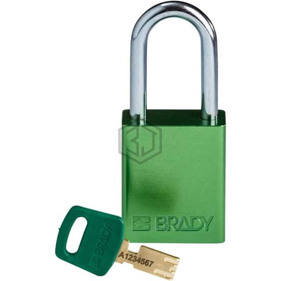 ALU-GRN-38ST-KD - Brady Corporation - Lockouts, Padlocks