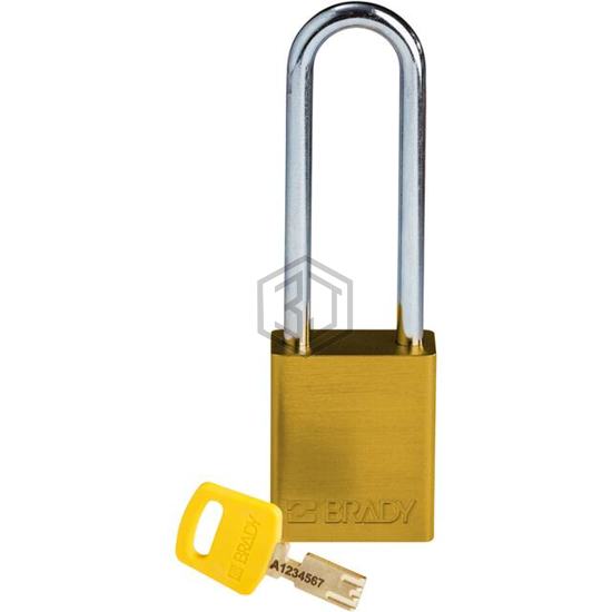 ALU-YLW-76ST-KD - Brady Corporation - Lockouts, Padlocks