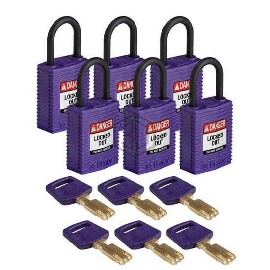 CPT-PRP-25PL-KD6PK - Brady Corporation - Lockouts, Padlocks