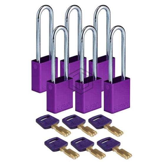 ALU-PRP-76ST-KA6PK - Brady Corporation - Lockouts, Padlocks