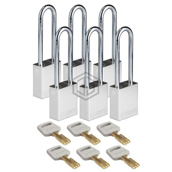 ALU-SLV-76ST-KD6PK - Brady Corporation - Lockouts, Padlocks