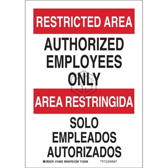 124001 - Brady Corporation - Signs, Nameplates, Posters