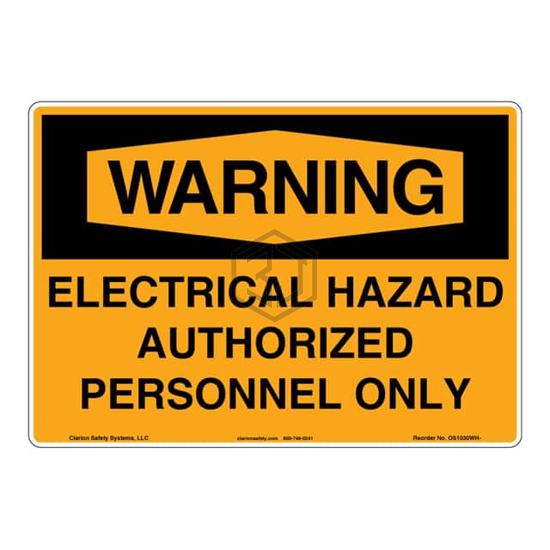 OS1030WH-BESW3 - Clarion Safety Systems - Signs, Nameplates, Posters
