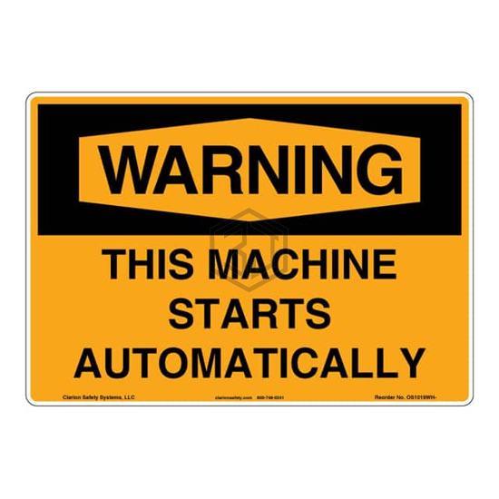 OS1019WH-S2SW1 - Clarion Safety Systems - Signs, Nameplates, Posters