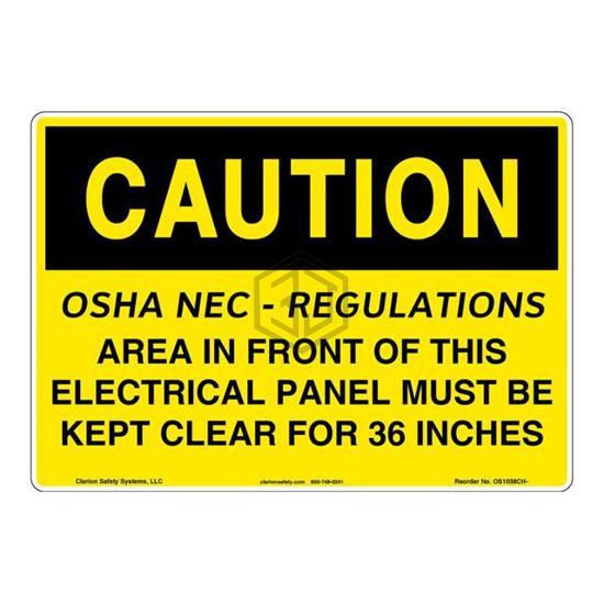 OS1038CH-BESW1 - Clarion Safety Systems - Signs, Nameplates, Posters