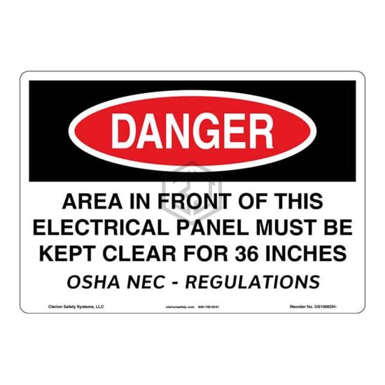 OS1006DH-S2SW2 - Clarion Safety Systems - Signs, Nameplates, Posters