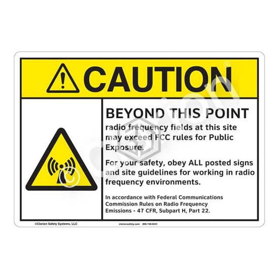 F1186-BESW1 - Clarion Safety Systems - Signs, Nameplates, Posters