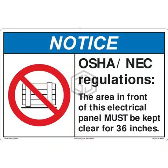 FM172-MPSW3 - Clarion Safety Systems - Signs, Nameplates, Posters