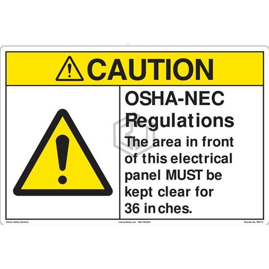 FM174-MPSW3 - Clarion Safety Systems - Signs, Nameplates, Posters