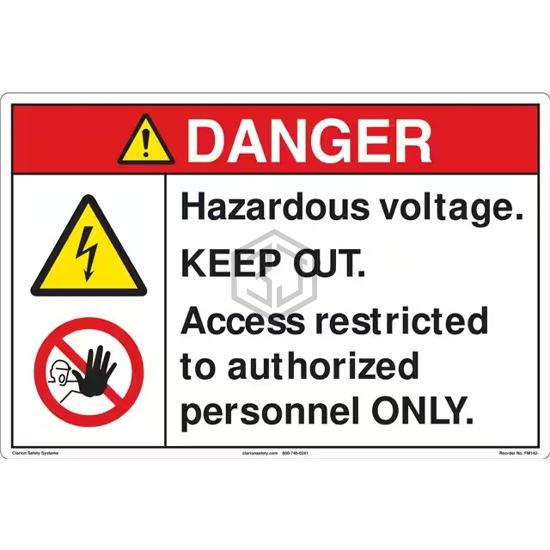 FM142-MPSW3 - Clarion Safety Systems - Signs, Nameplates, Posters