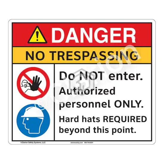 F1260-BJDWB - Clarion Safety Systems - Signs, Nameplates, Posters
