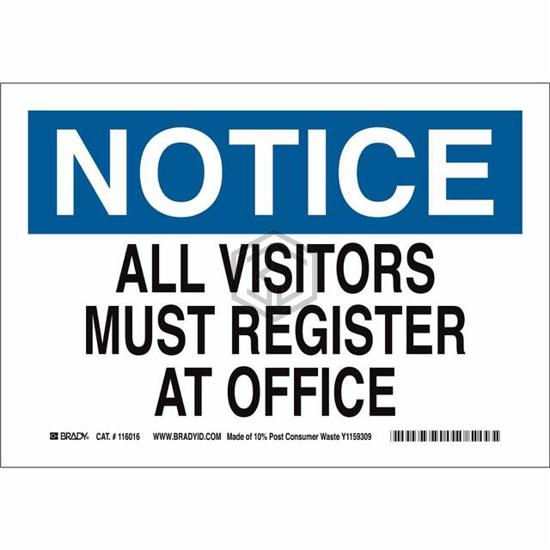 116180 - Brady Corporation - Signs, Nameplates, Posters