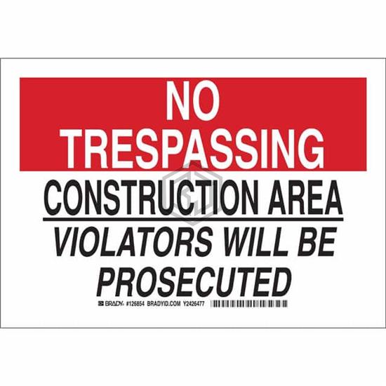 126854 - Brady Corporation - Signs, Nameplates, Posters