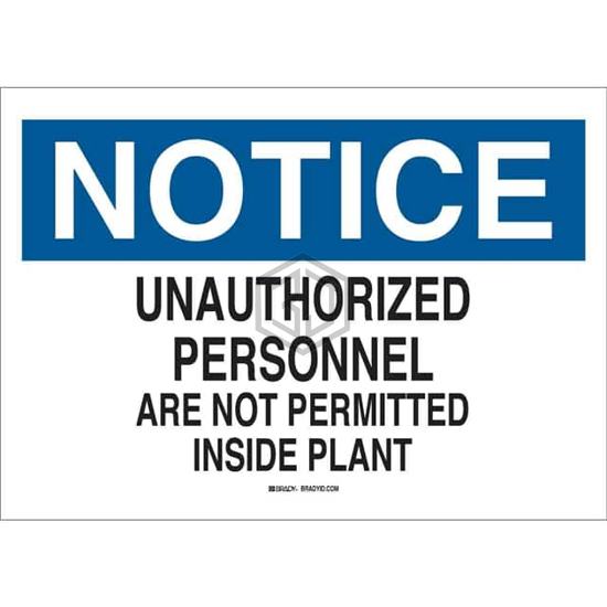 22175 - Brady Corporation - Signs, Nameplates, Posters