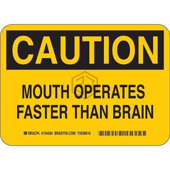 134364 - Brady Corporation - Signs, Nameplates, Posters