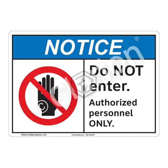 F1117-BESW1 - Clarion Safety Systems - Signs, Nameplates, Posters