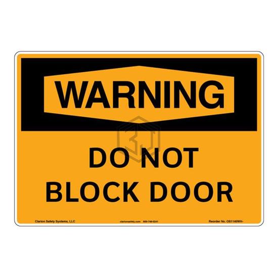 OS1140WH-S4SW3 - Clarion Safety Systems - Signs, Nameplates, Posters