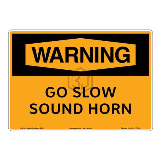 OS1172WH-S2SW3 - Clarion Safety Systems - Signs, Nameplates, Posters