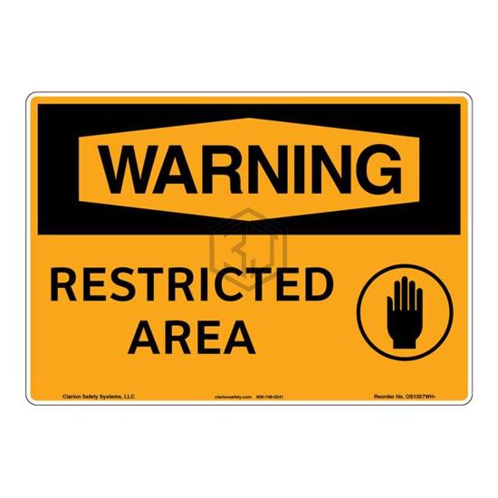 OS1027WH-BJSW2 - Clarion Safety Systems - Signs, Nameplates, Posters