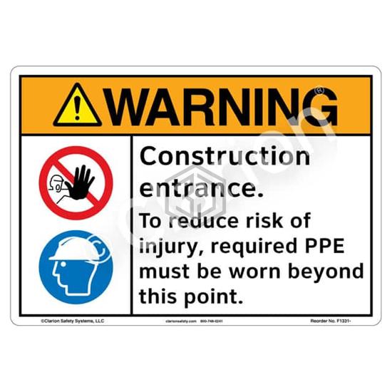 F1331-BJSW1 - Clarion Safety Systems - Signs, Nameplates, Posters