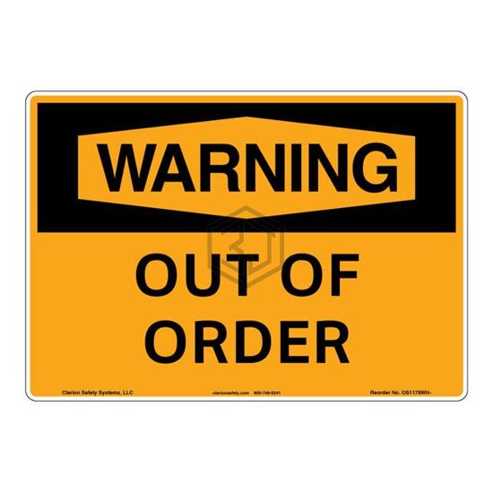 OS1179WH-ZASW1 - Clarion Safety Systems - Signs, Nameplates, Posters