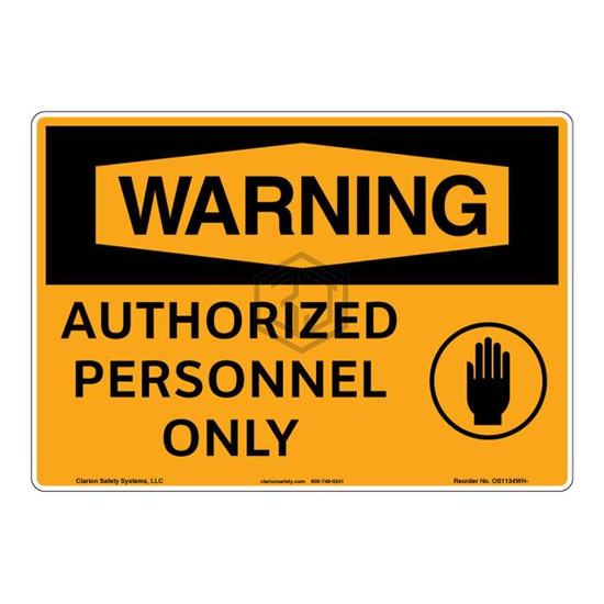 OS1134WH-BESW2 - Clarion Safety Systems - Signs, Nameplates, Posters