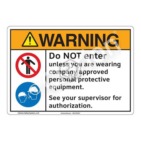 F1239-BJSW2 - Clarion Safety Systems - Signs, Nameplates, Posters