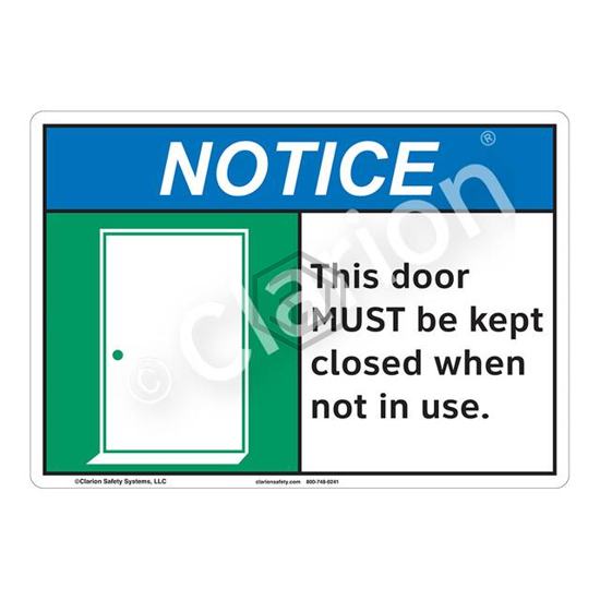 F1131-ZASW2 - Clarion Safety Systems - Signs, Nameplates, Posters
