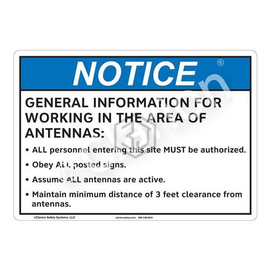 F1187-Z1SW3 - Clarion Safety Systems - Signs, Nameplates, Posters