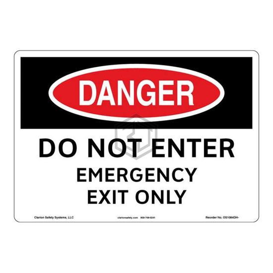 OS1084DH-BESW2 - Clarion Safety Systems - Signs, Nameplates, Posters