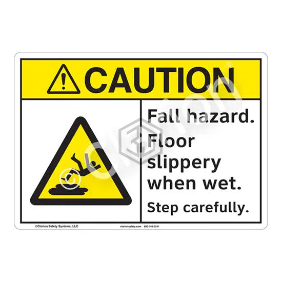 F1218-BJSW2 - Clarion Safety Systems - Signs, Nameplates, Posters