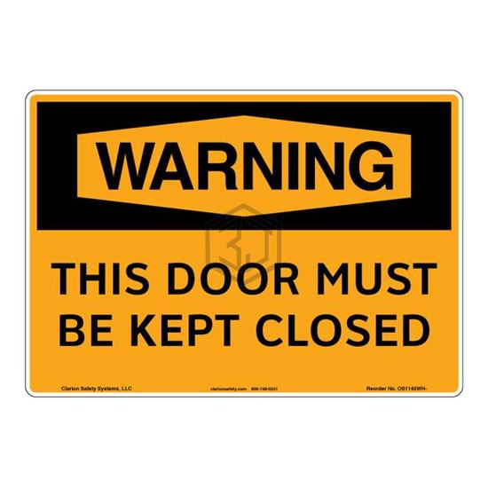 OS1145WH-Z1SW3 - Clarion Safety Systems - Signs, Nameplates, Posters