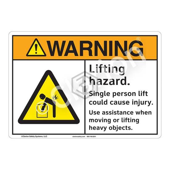 F1168-BJSW3 - Clarion Safety Systems - Signs, Nameplates, Posters