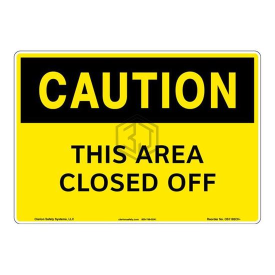 OS1192CH-ZASW2 - Clarion Safety Systems - Signs, Nameplates, Posters