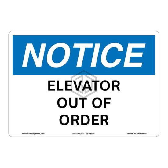 OS1233NH-BESW2 - Clarion Safety Systems - Signs, Nameplates, Posters