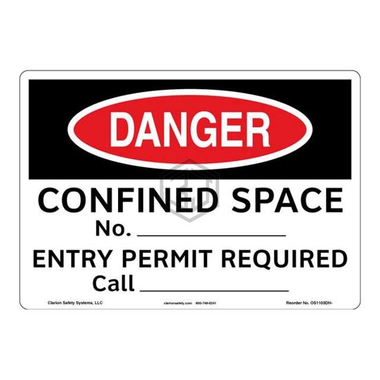 OS1103DH-BESW2 - Clarion Safety Systems - Signs, Nameplates, Posters
