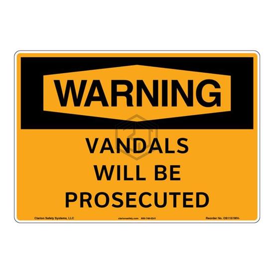 OS1151WH-Z1SW3 - Clarion Safety Systems - Signs, Nameplates, Posters