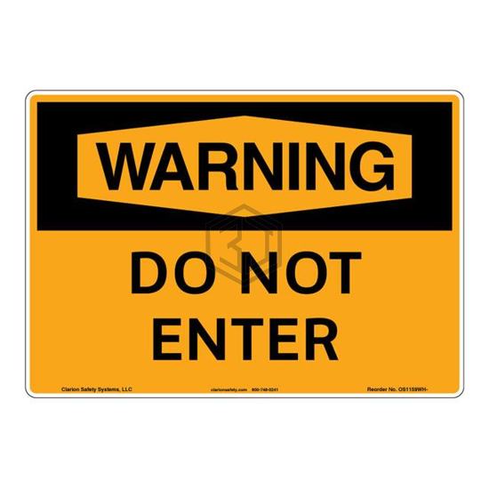OS1159WH-S2SW3 - Clarion Safety Systems - Signs, Nameplates, Posters